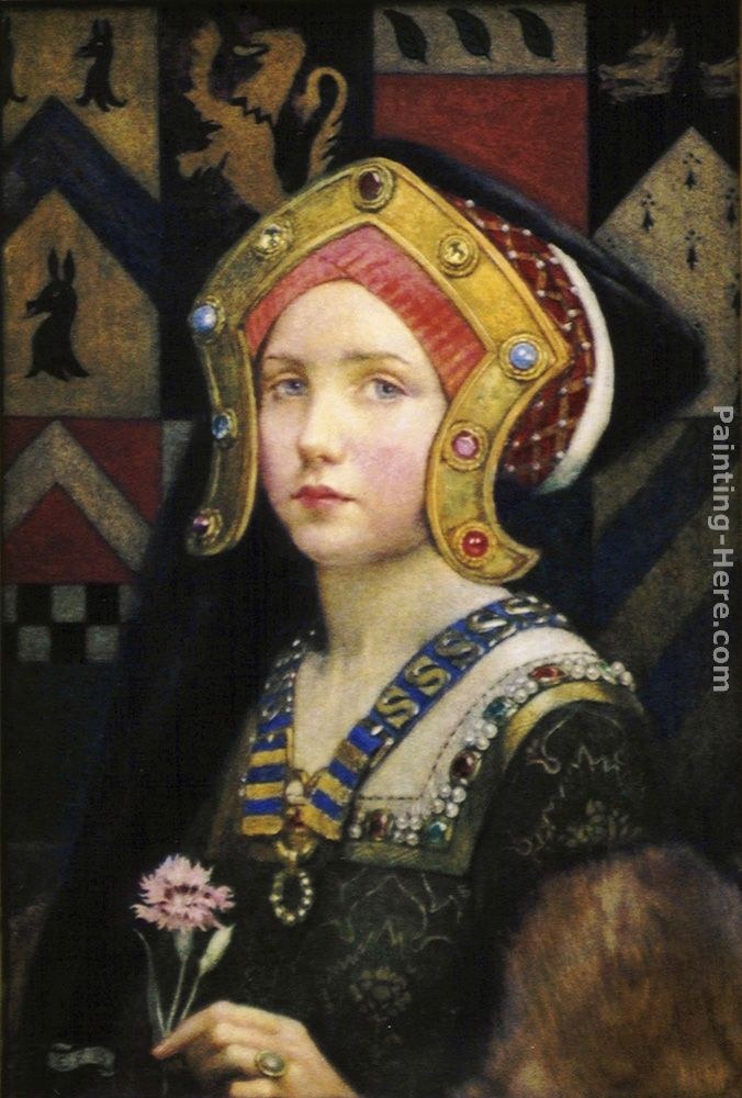 Eleanor Fortescue-Brickdale Head of a Tudor Girl